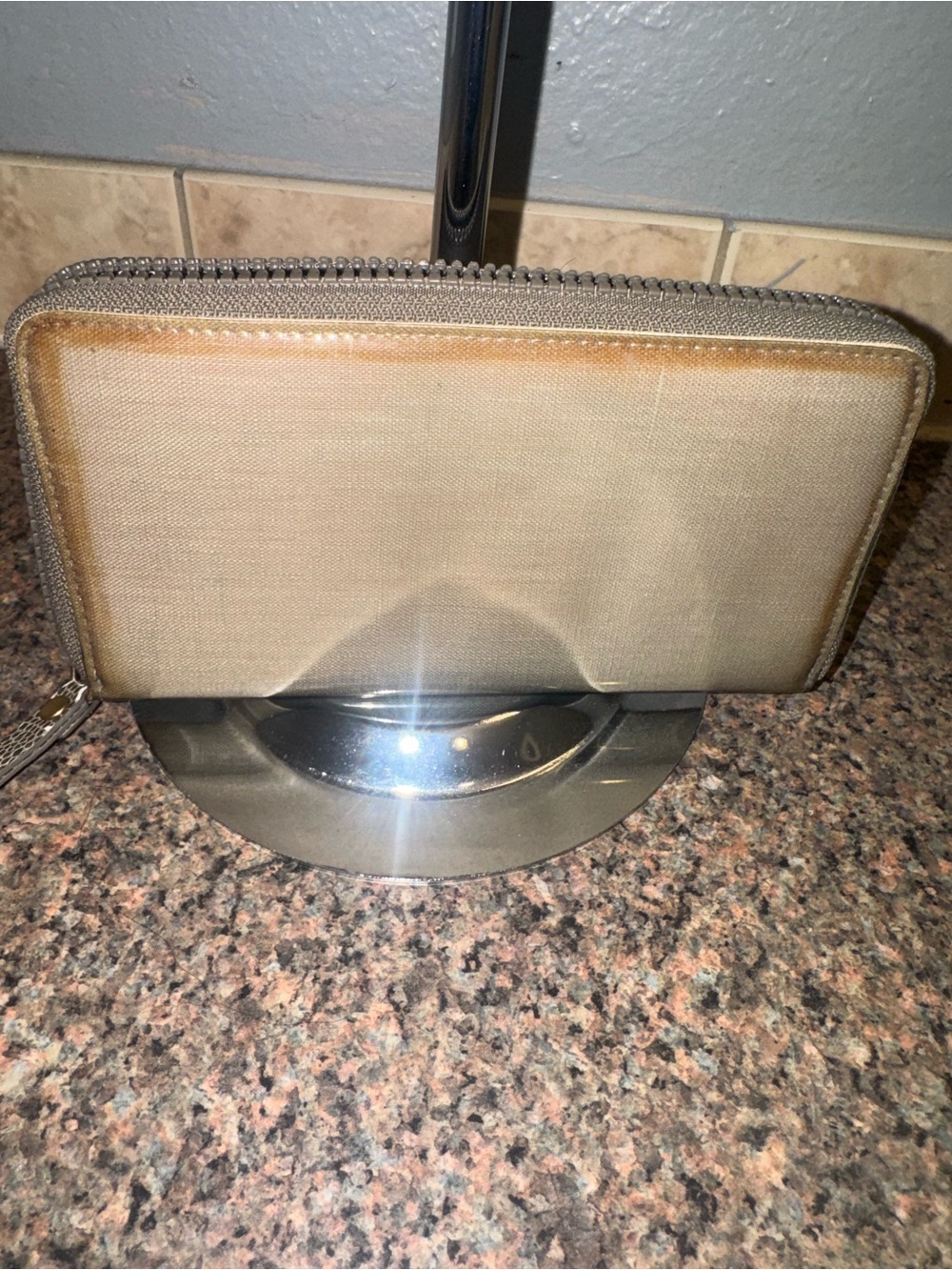 See By Chloe Taupe and Black snake Textured  Wallet - Picture 3 of 7